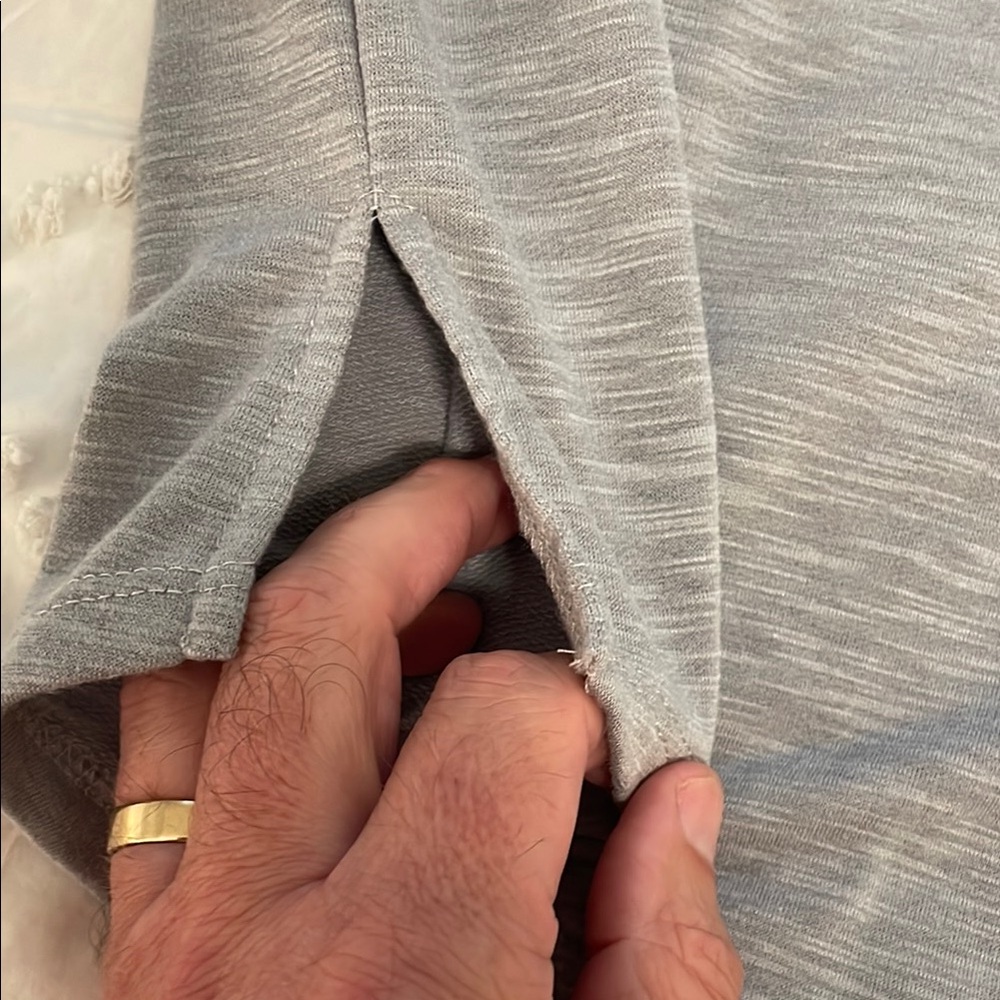 BUCKETLIST Gray Button Down Shirt medium EUC - image 8